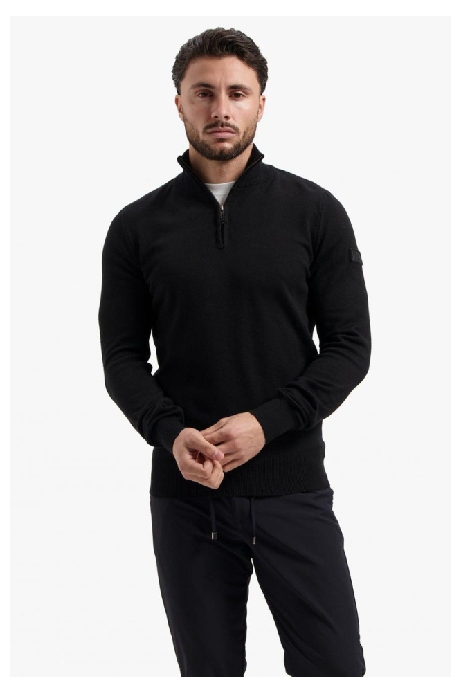Malelions zwarte heren trui | Model vooraanzicht
