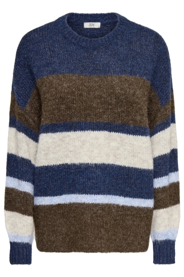 Jacqueline de Yong Trui JDYZOEY LIFE L/S ON COLORBLOCK PULL 15359620 Total Eclipse/SHITAKE/B