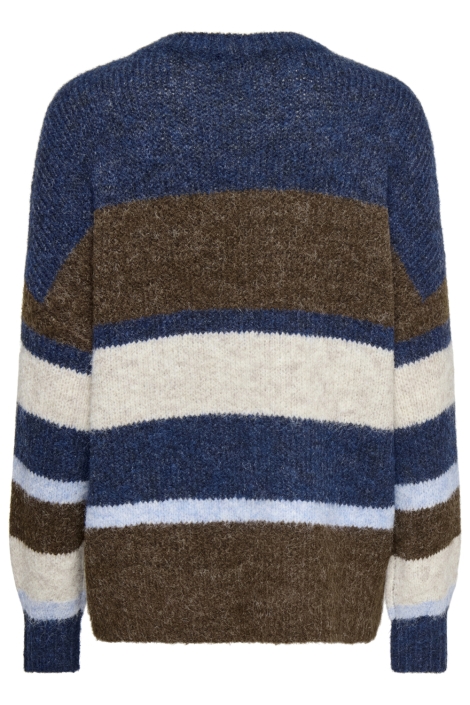 Jacqueline de Yong blauwe dames trui | Achteraanzicht