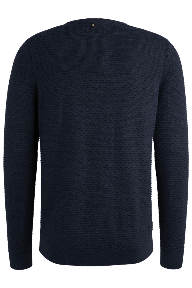 PME legend blauwe heren trui | Achteraanzicht