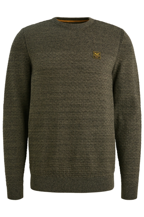 PME legend groene heren trui | Vooraanzicht