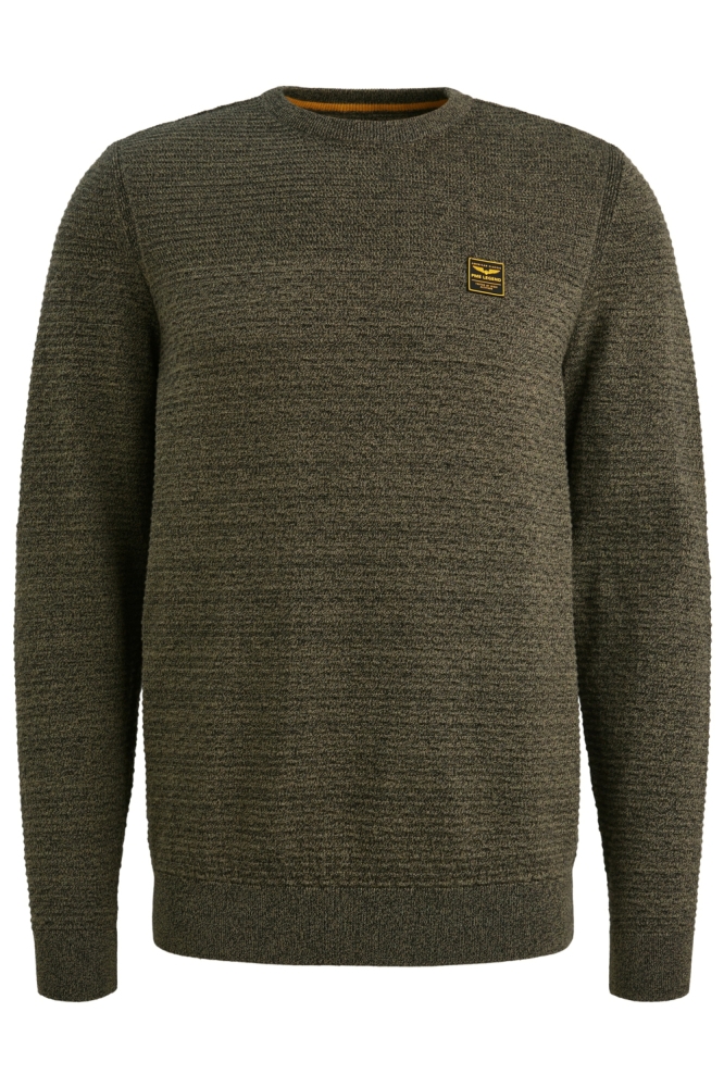 PME legend groene heren trui | Vooraanzicht