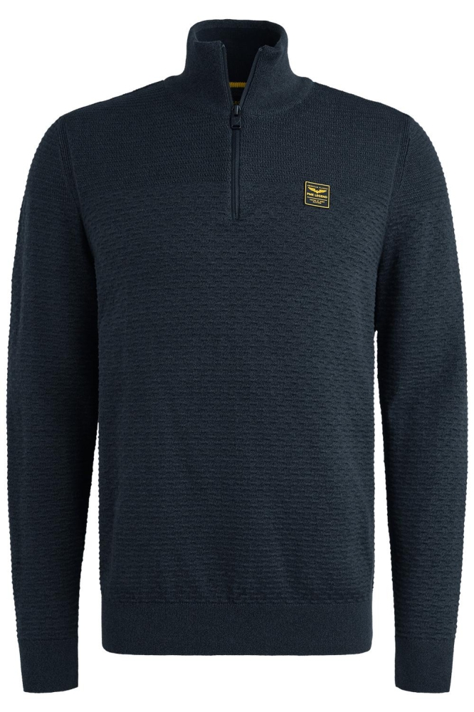 PME legend blauwe heren trui | Vooraanzicht