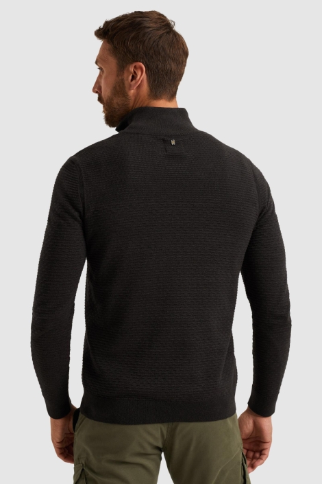 PME legend zwarte heren trui | Model achteraanzicht