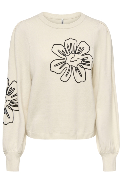 Only beige dames trui | Vooraanzicht