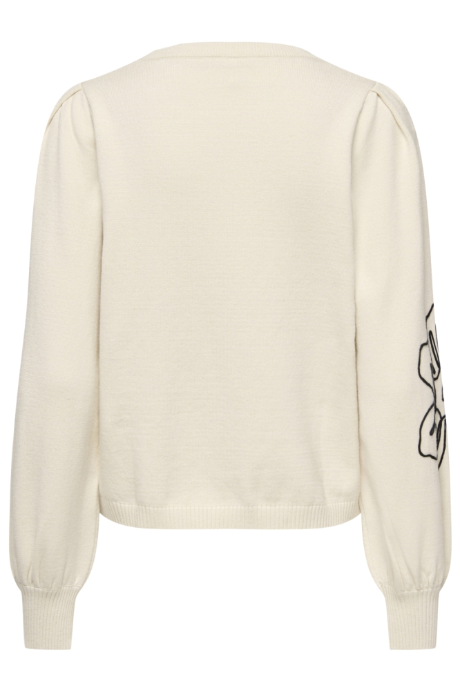 Only beige dames trui | Achteraanzicht