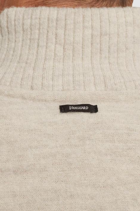 Vanguard beige heren vest | Close up