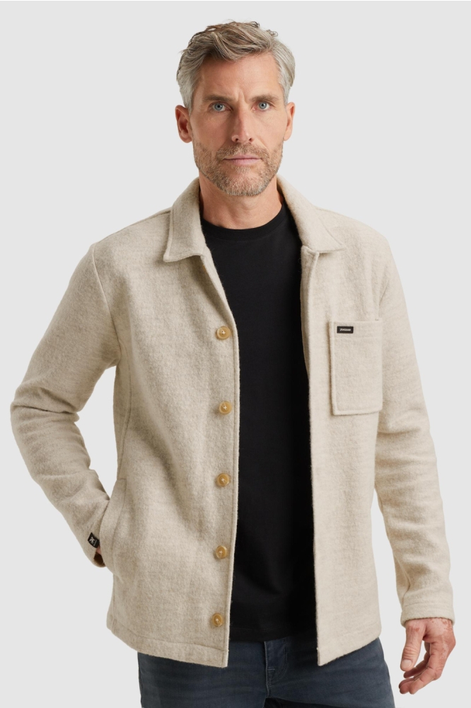 Vanguard beige heren vest | Model vooraanzicht