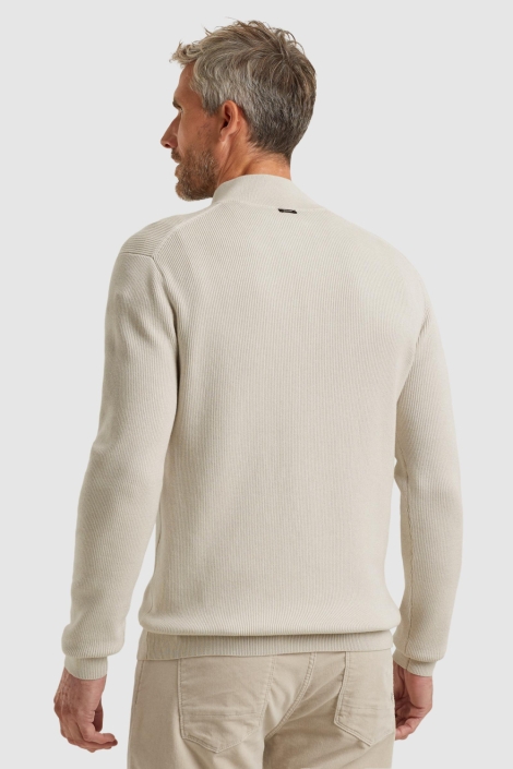 Vanguard beige heren trui | Model achteraanzicht