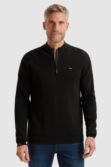 Vanguard half zip collar gentleman`s deal c Zwart