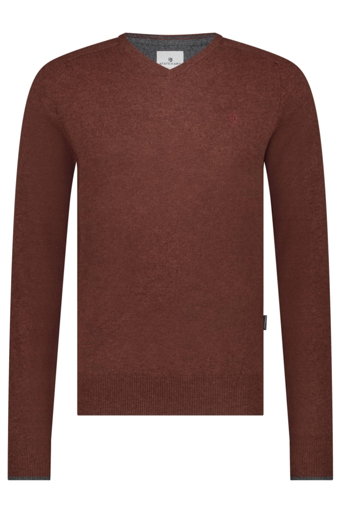 State of Art bruine heren trui | Vooraanzicht