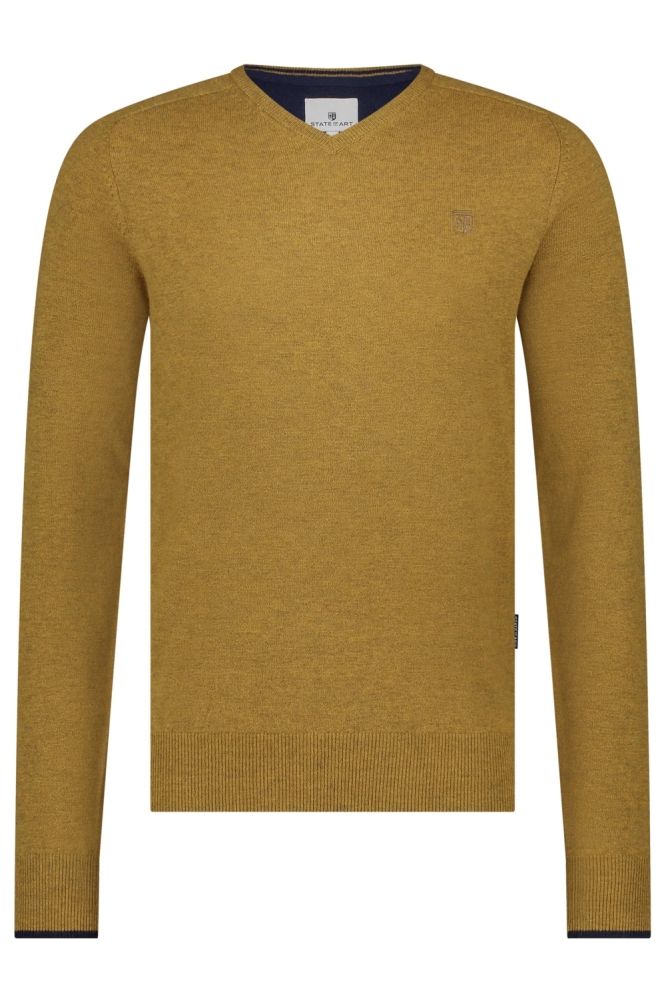 State of Art gele heren trui | Vooraanzicht