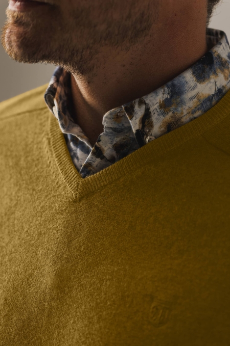 State of Art gele heren trui | Kleurstaal