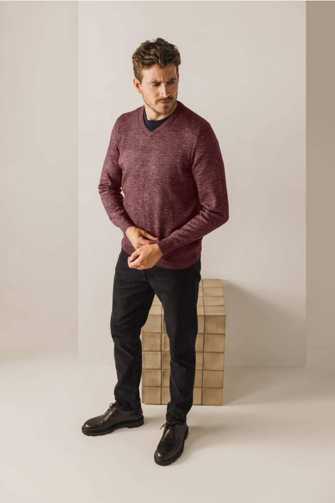 State of Art bordeaux heren trui | Model