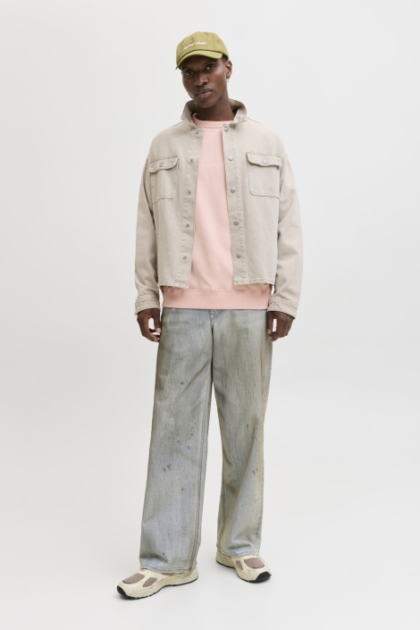 Jack & Jones oranje heren sweater | Model