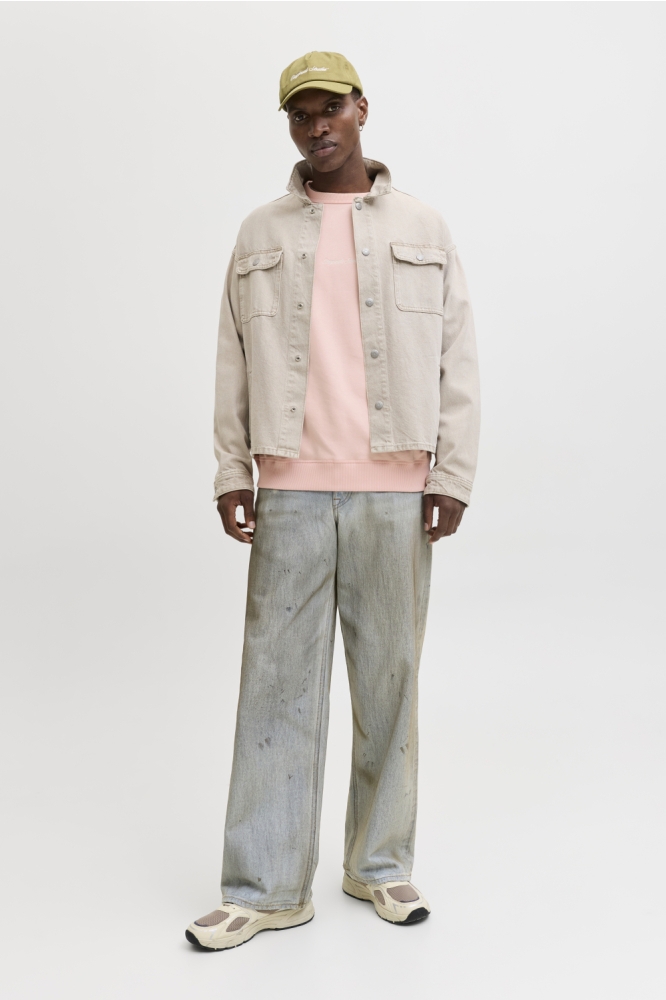 Jack & Jones oranje heren sweater | Model