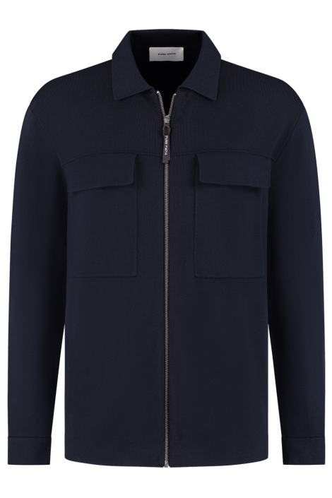 Pure Path blauwe heren vest | Vooraanzicht