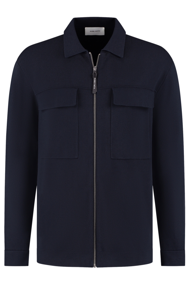 Pure Path blauwe heren vest | Vooraanzicht