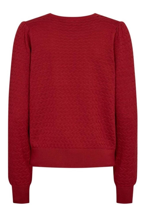 Freequent rode dames trui | Achteraanzicht