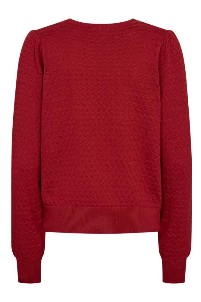 Freequent rode dames trui | Achteraanzicht