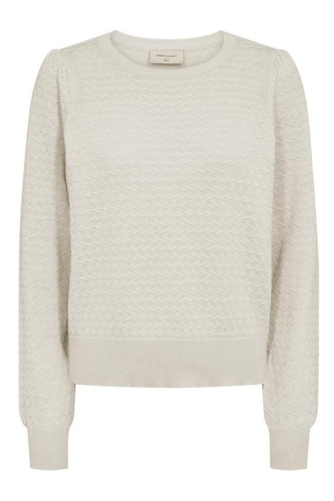 Freequent beige dames trui | Vooraanzicht