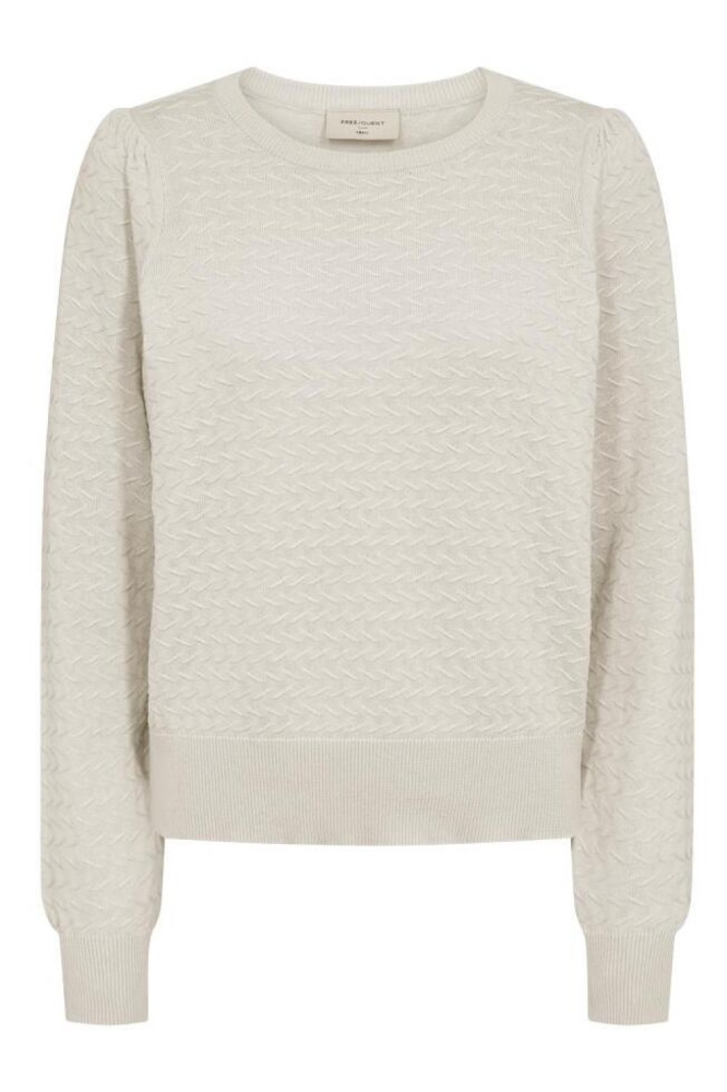 Freequent beige dames trui | Vooraanzicht