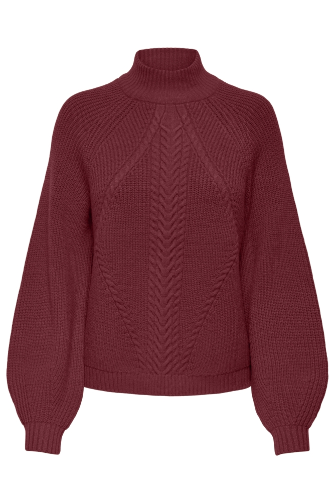 Only bordeaux dames trui | Vooraanzicht