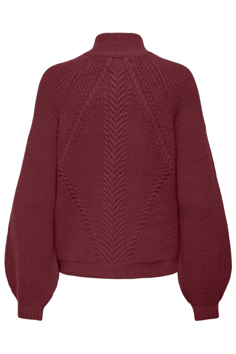 Only bordeaux dames trui | Achteraanzicht