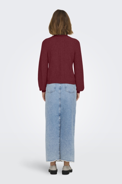Only bordeaux dames trui | Model