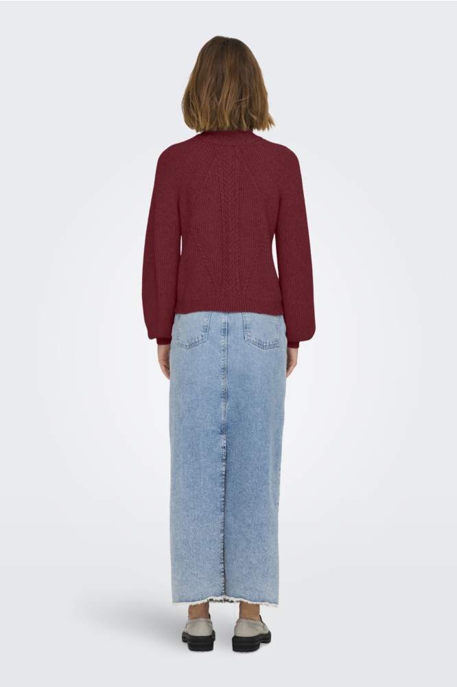 Only bordeaux dames trui | Model