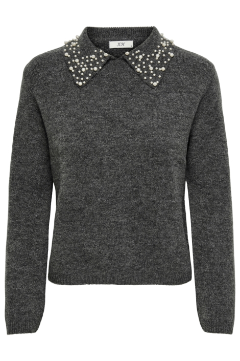 Jacqueline de Yong grijze dames trui | Vooraanzicht