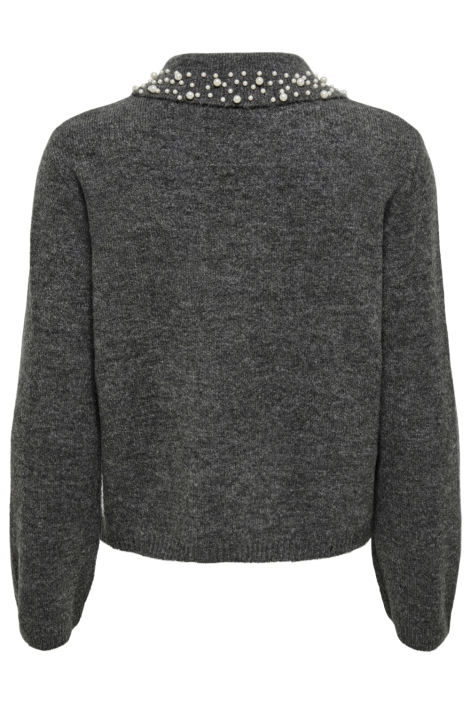 Jacqueline de Yong grijze dames trui | Achteraanzicht