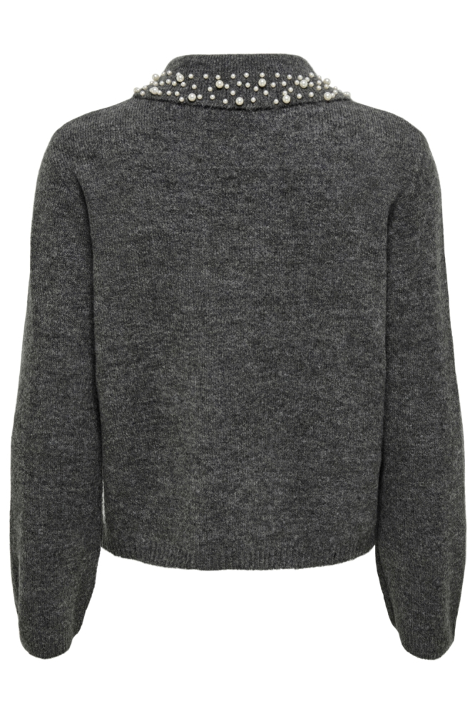 Jacqueline de Yong grijze dames trui | Achteraanzicht