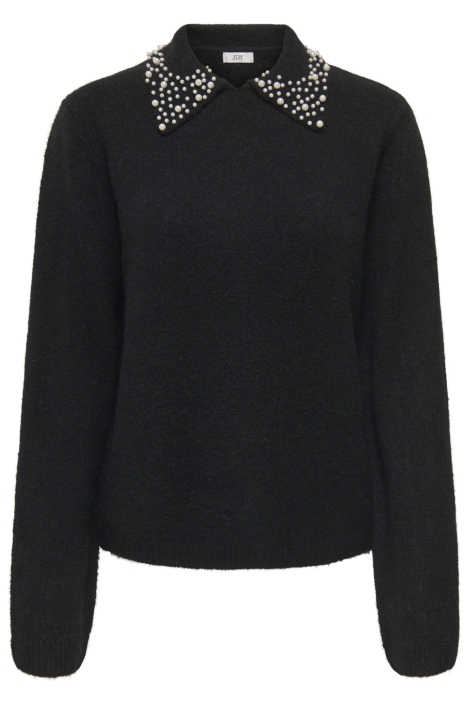 Jacqueline de Yong zwarte dames trui | Vooraanzicht