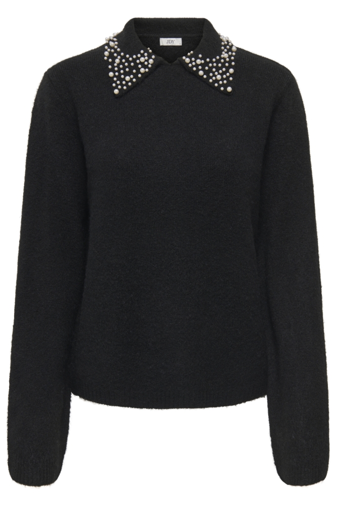 Jacqueline de Yong zwarte dames trui | Vooraanzicht