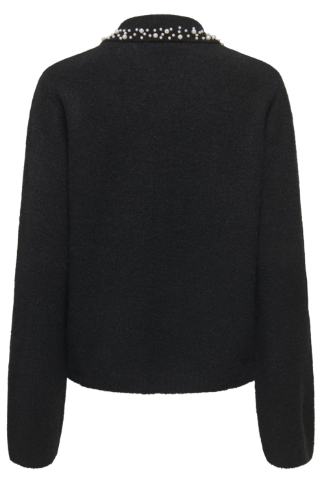 Jacqueline de Yong zwarte dames trui | Achteraanzicht