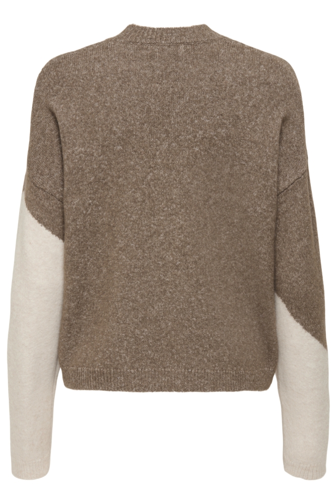 Jacqueline de Yong zand dames trui | Achteraanzicht