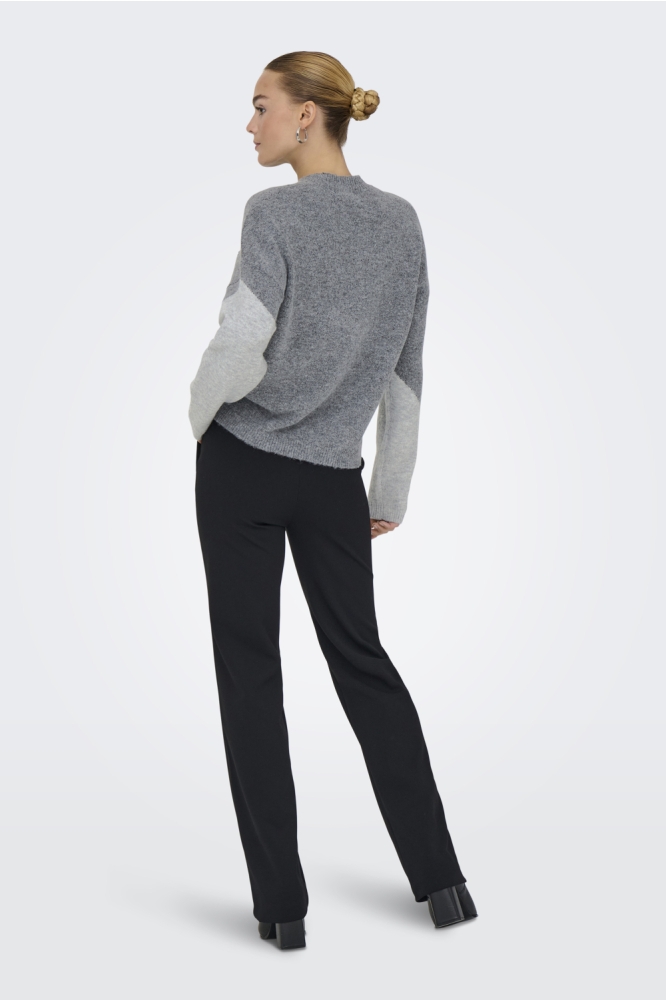 Jacqueline de Yong grijze dames trui | Model