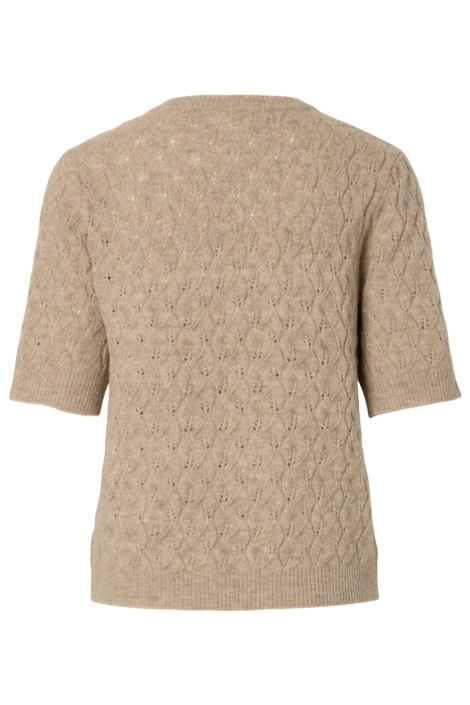 Pieces zand dames trui | Achteraanzicht