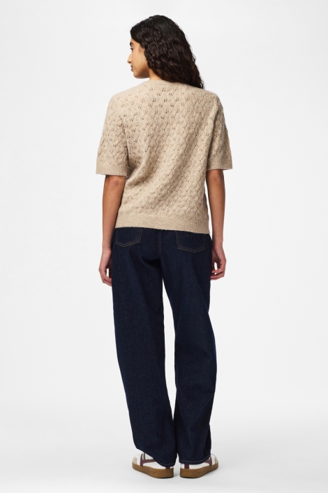 Pieces zand dames trui | Model