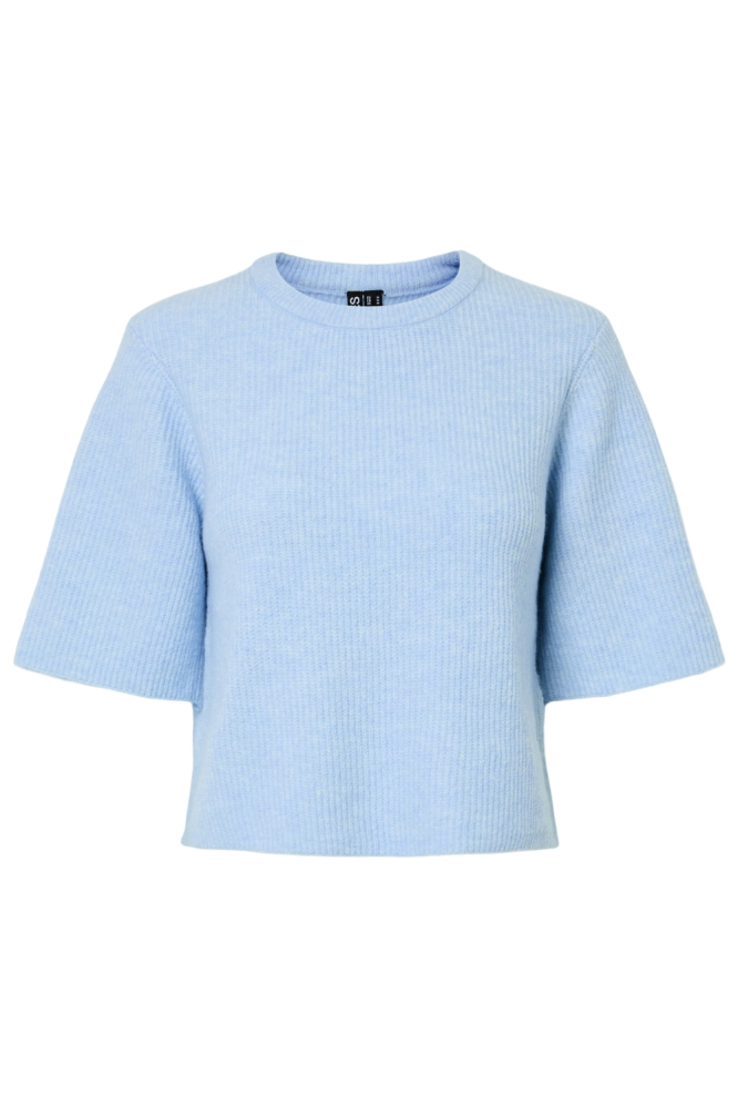 Pieces blauwe dames trui | Vooraanzicht