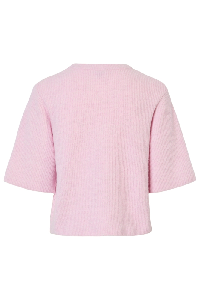 Pieces roze dames trui | Achteraanzicht