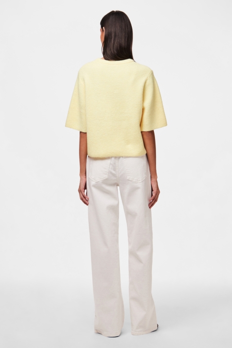 Pieces gele dames trui | Model