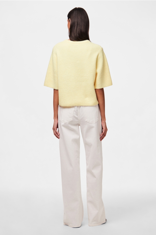 Pieces gele dames trui | Model