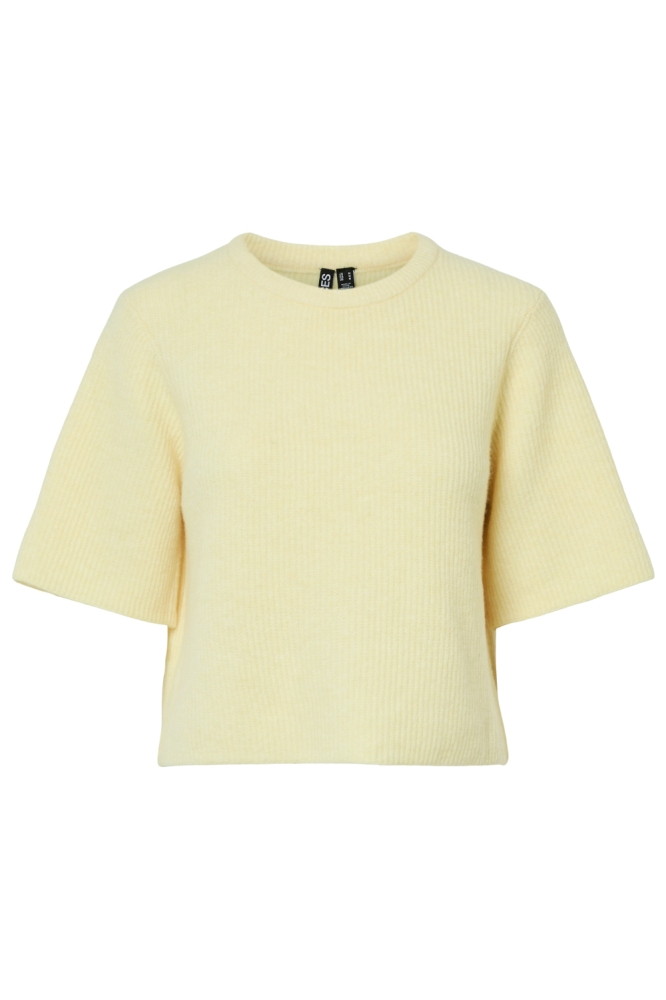 Pieces gele dames trui | Vooraanzicht