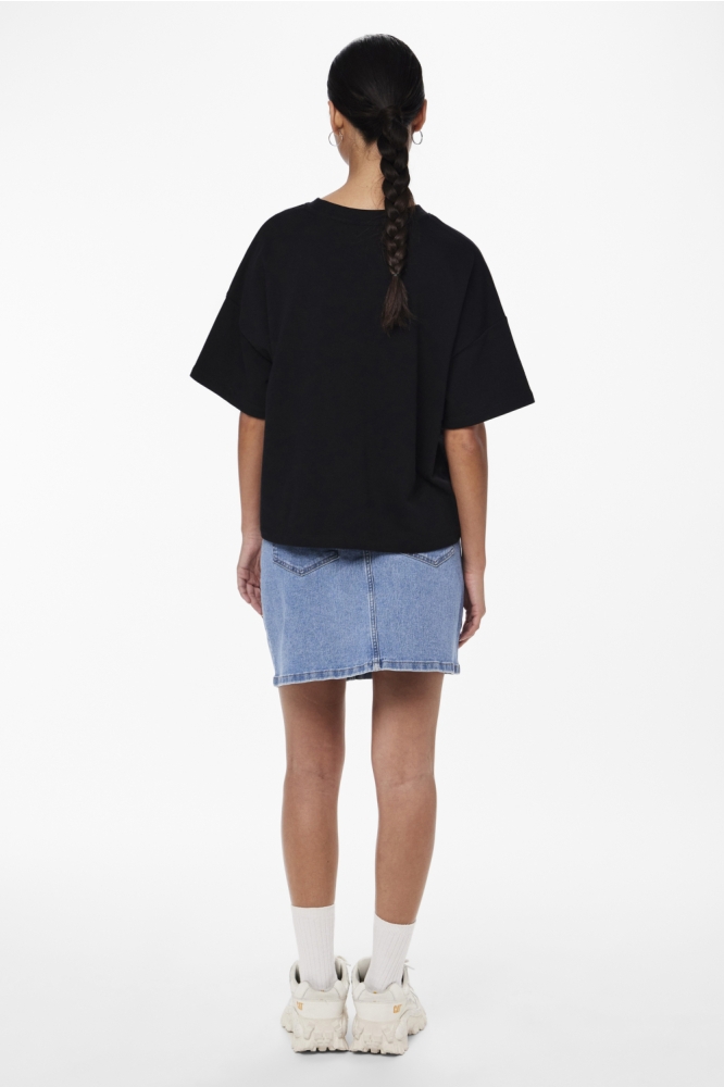 Pieces zwarte dames sweater | Model