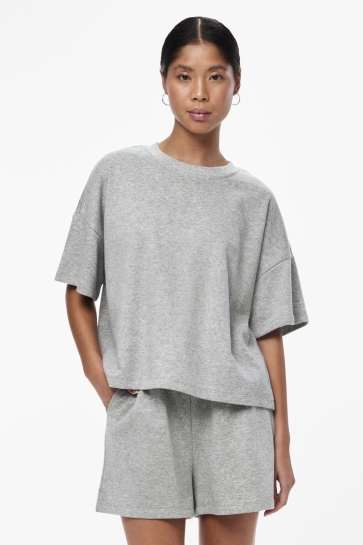 Pieces Trui PCCHILLI SUMMER 2 4 LOOSE SWT NOOS 17118870 LIGHT GREY MELANGE