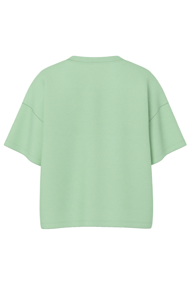 Pieces groene dames sweater | Achteraanzicht