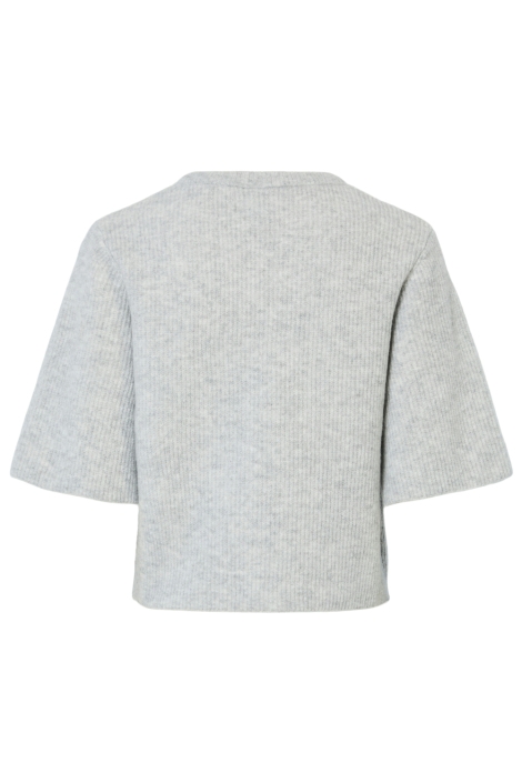 Pieces grijze dames trui | Achteraanzicht