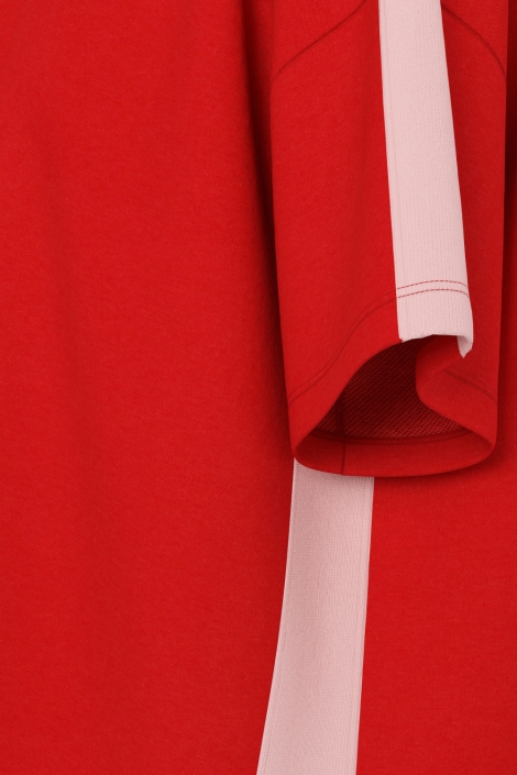 Pieces rode dames sweater | Close up